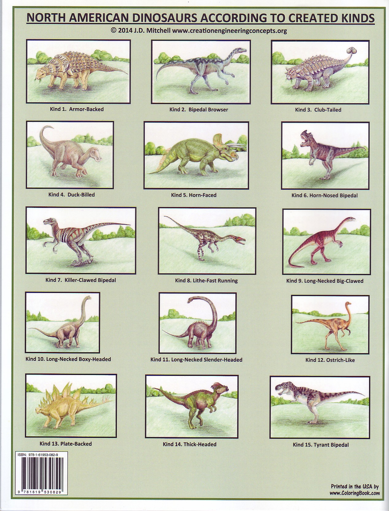 list of north american dinosaurs